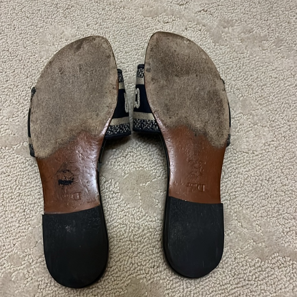 Christian Dior Navy Slides - Picture 3 of 4